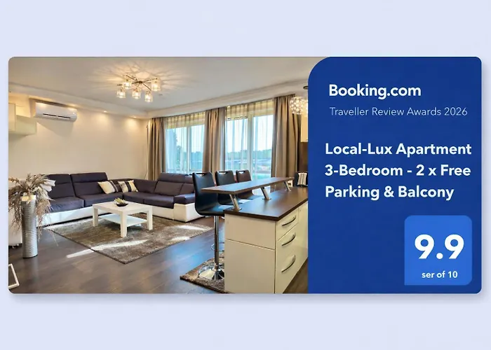Local-lux Premium Apartment- 2 Bedrooms Balcony -2 Private Parking דירה
